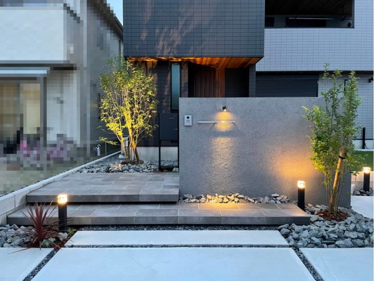 シンプルで洗練された外構 – 一宮市・稲沢市のエクステリア外構のことなら、コンクリートのプロ・坂井工業所
